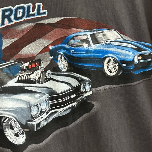 United We Roll XXL cotton No Bad Days Patriotic USA muscle cars T-shirt 🇺🇸 - Picture 4 of 9
